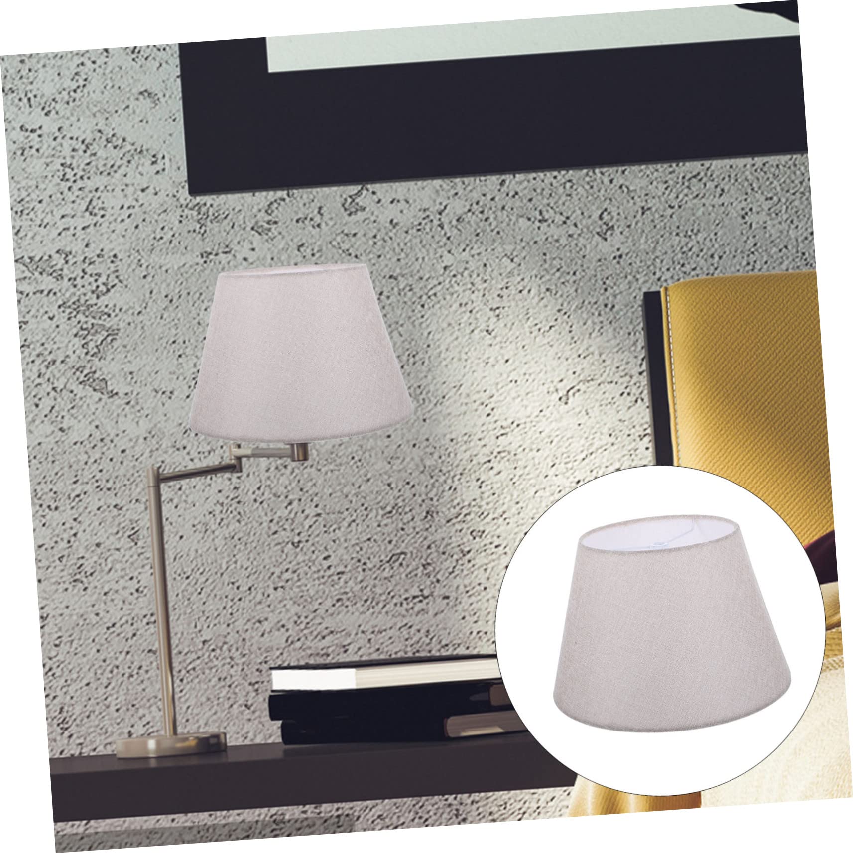 Lampenabdeckung, Lichtschirm Tischlampe Pendellampe Lampenschirm Tischplatte Dekor(Beige)