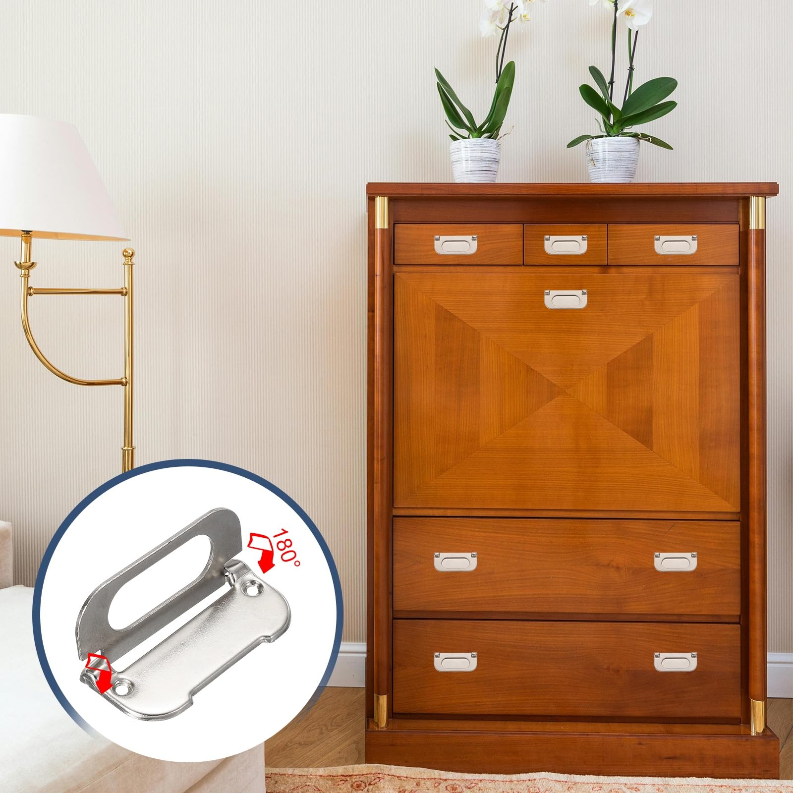 PATIKIL Recessed Pull Door Handle - Image 4