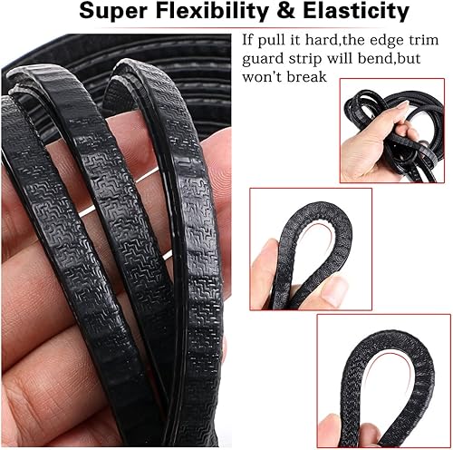Miniatura 3 de Sumnacon Protectores de borde de puerta de automóvil – Borde de goma flexible para proteger bordes de automóviles, barcos, vehículos y equipos de