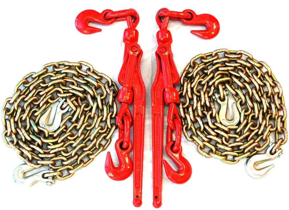 5/16" Transport Package - (2) Lever Binders - (2) 10' Foot Chains Towing Wrecker