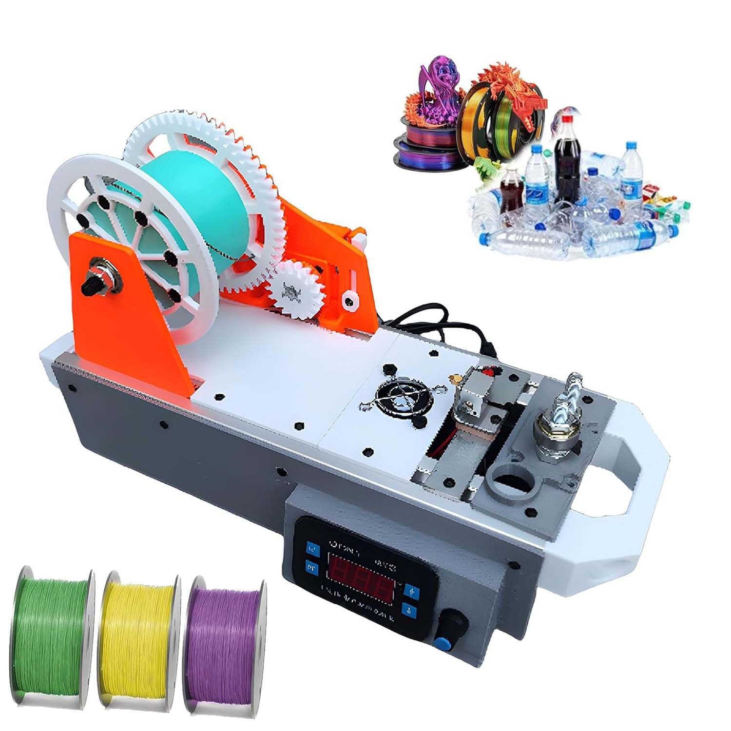 Filament Combining Machine Compare dplwjpp filament maker machine 3d printed bottle recycler ...