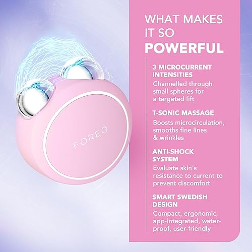 Miniatura 3 de FOREO BEAR - Mini dispositivo facial de microcorriente herramienta para esculpir la cara, estiramiento facial instantáneo firme y contorno reduce
