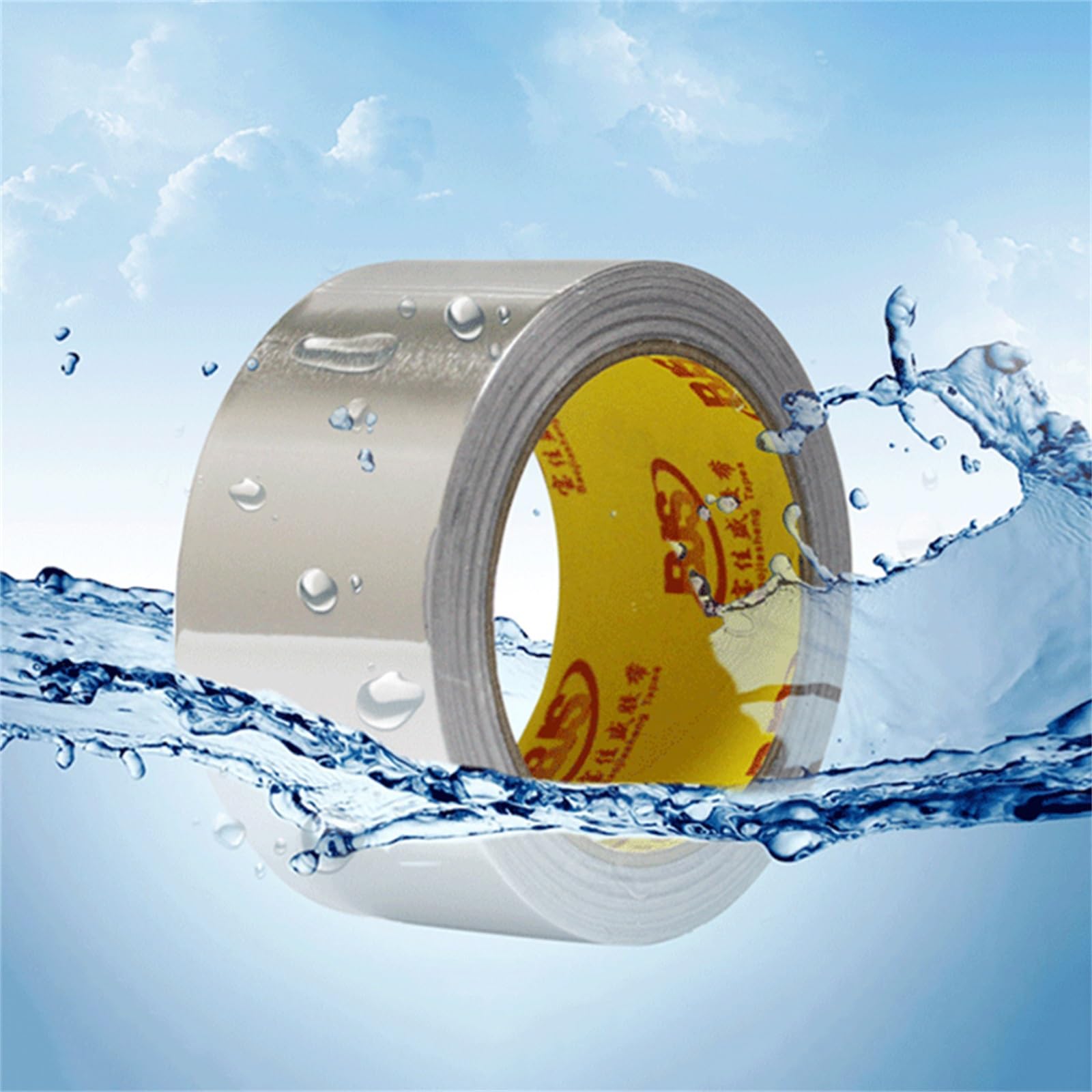 Professionelles Aluminiumfolienband – riesige Rolle – 65,6 Fuß – perfekt for hohe Temperaturen, Abdichten, Flicken von Heißluftkanälen, Metallreparatur
