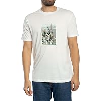 Armani Exchange One Block Up, Front Logo with Rubbed Photo Print T