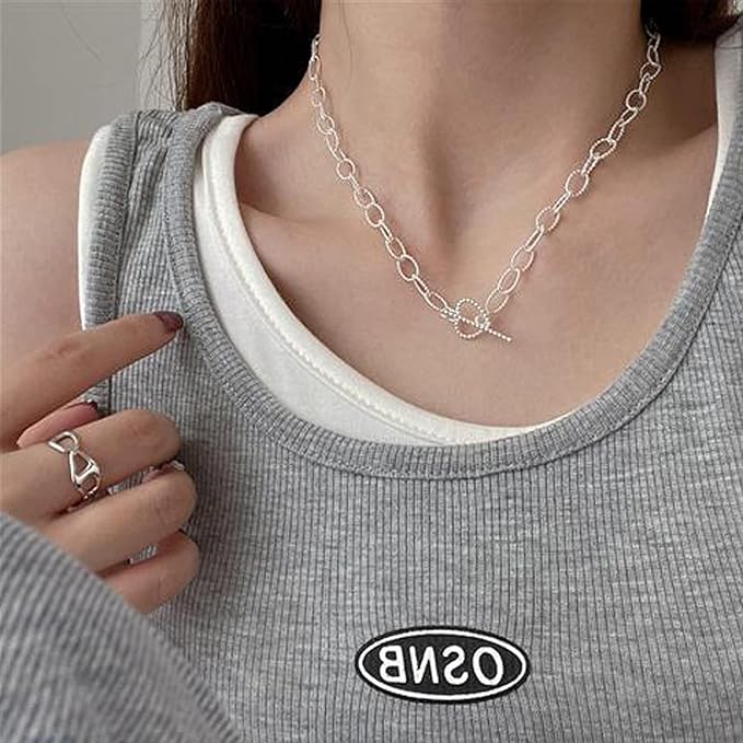 Yuchurey ネックレス メンズ シルバー 宇宙飛行士 プレゼント 人気 誕生日 長さ ヒップホップ 2a 金属アレルギー対応 チタン パーティー アクセサリー ネークチェーン 50cm