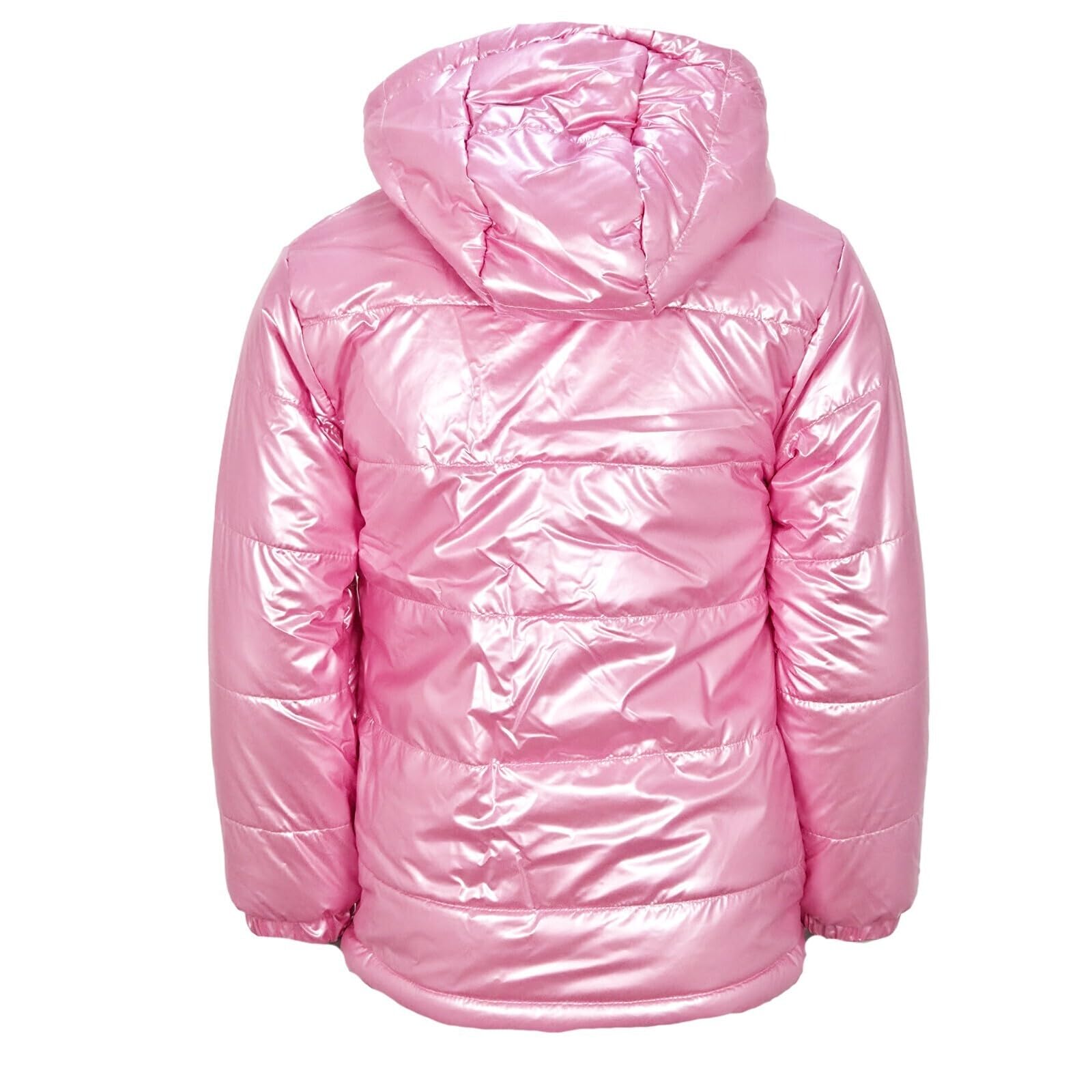 Disney Stitch Kinder Winterjacke Mädchen warme Steppjacke Kapuze Fleecefutter 98-140 Rosa