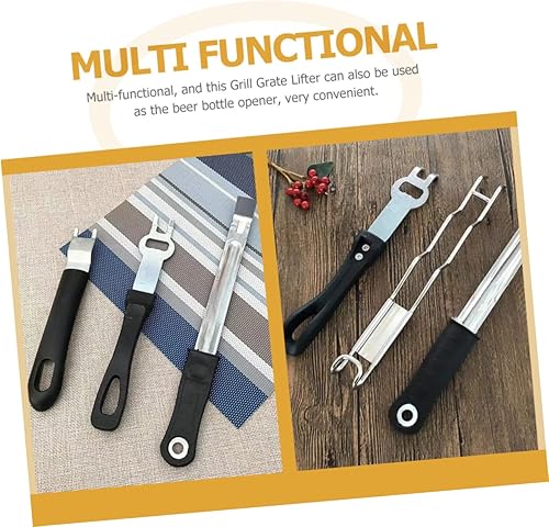 Miniatura 5 de FUNOMOCYA Accesorios para horno al aire libre BBQ Herramientas para el hogar Manejo de superficies calientes Levantador de placa de parrilla Asador