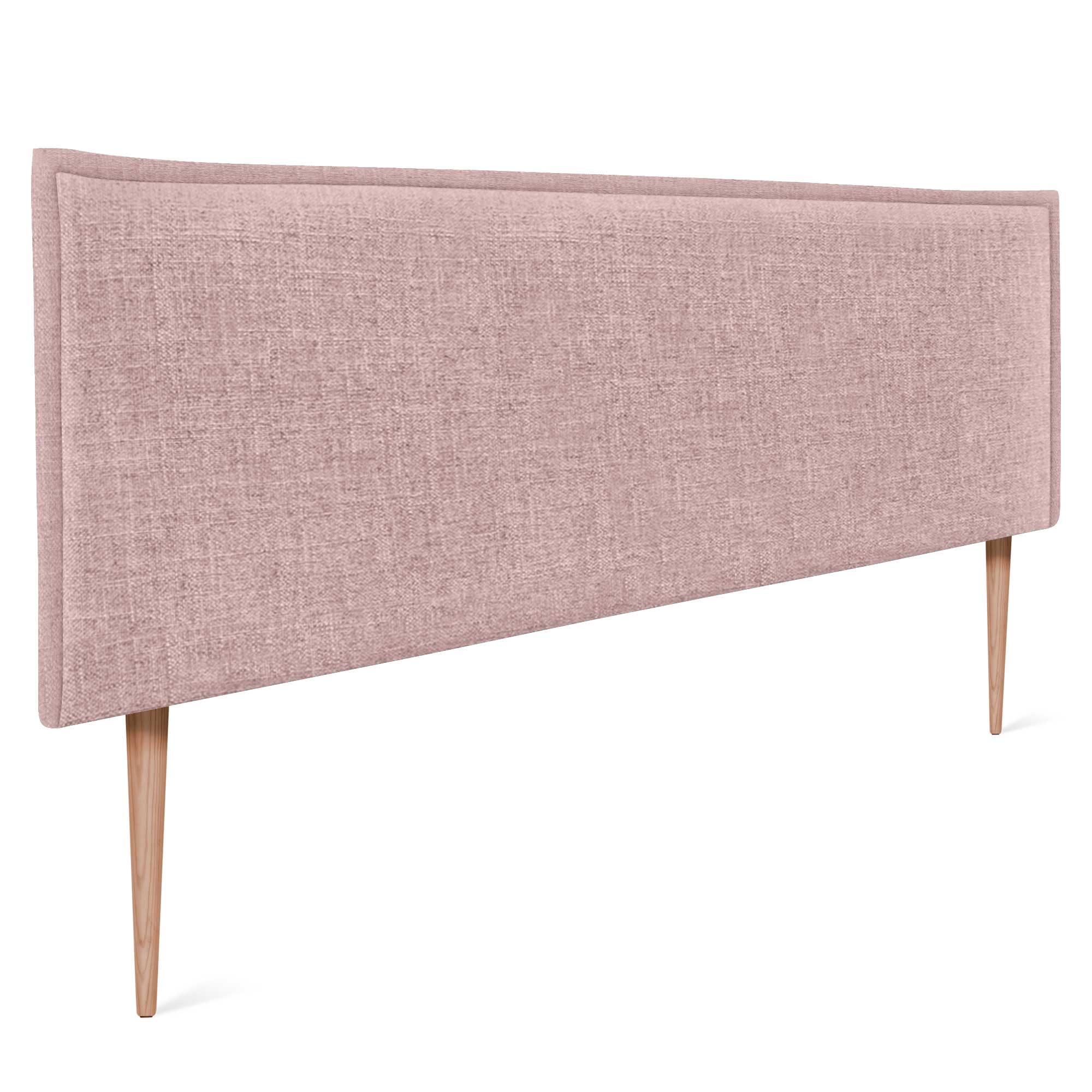 DHOME Solid Natural Linen Headboard with Trim Upholstered Headboard Bed Bedroom Modern Top Trending (Natural Linen, 160 x 105 cm with Legs (Beds 150/160)) — view 19