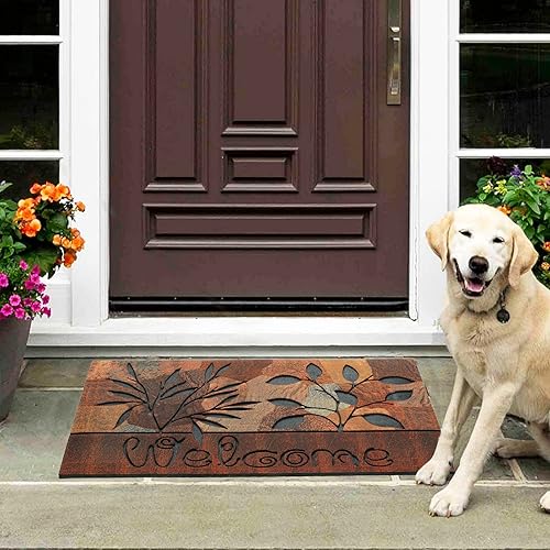 Miniatura 5 de CHICHIC Felpudo de bienvenida de 18 x 30 pulgadas, felpudo para puerta delantera al aire libre para entrada del hogar, felpudo de entrada exterior,