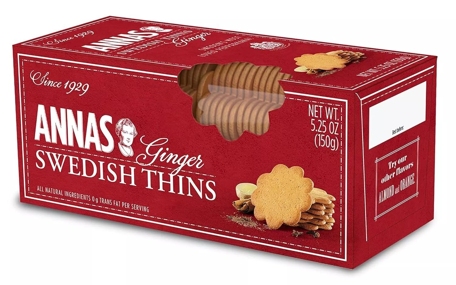 Anna's Swedish Thins Ginger -- 5.25 oz (Pack of 1)