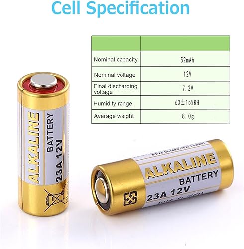 Miniatura 3 de LiCB Baterías alcalinas A23 12V 23A (paquete de 10)