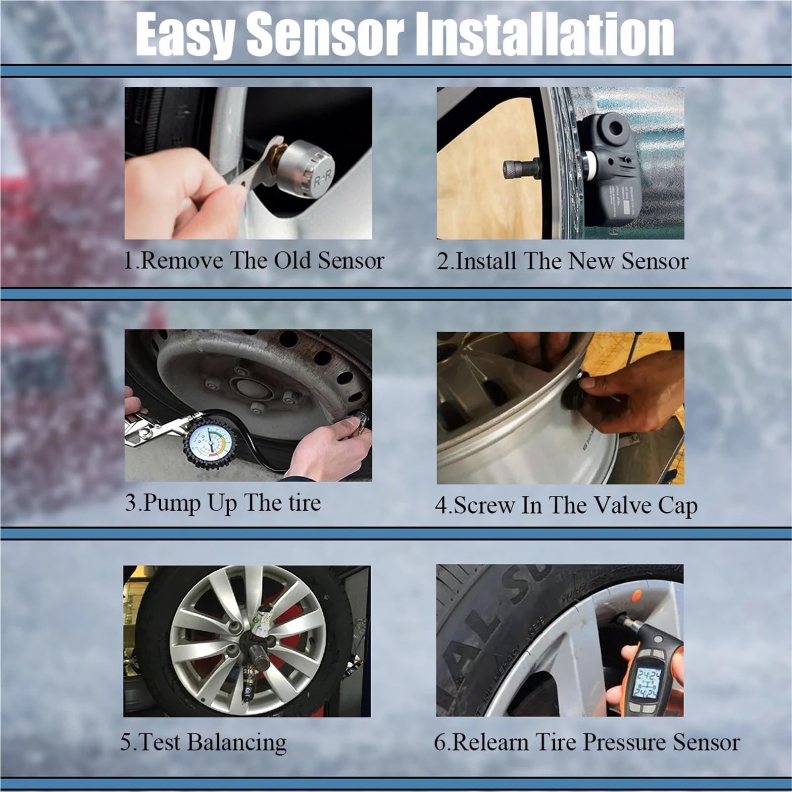 Sensor de Presión de Neumáticos para A4 A6 A8 Q7 R8 para TPMS 7PP907275F Sensor Monitor presión neumáticos