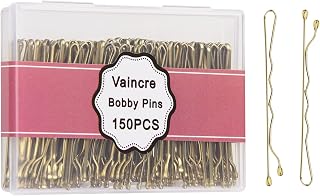 Vaincre Blonde Bobby Pins for Buns - 150 Count Pain-Free 2 Inch Hair Clips with Storage Case for Women & Girls
