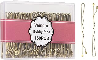 Vaincre Blonde Bobby Pin for Buns, 150 Count Hair Pins Bulk with Storage Case, Pain-Free Hair Clips for Women and Girls (Blonde, 2 inch)