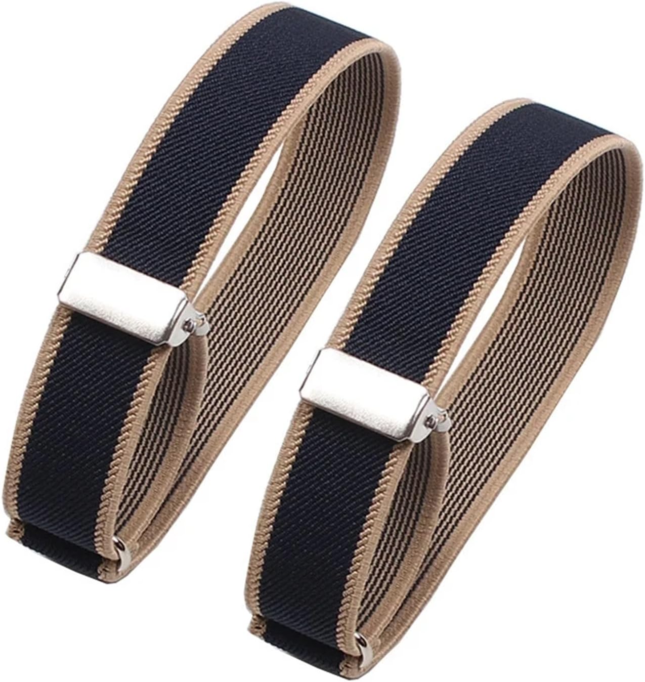 12 Pair Non-slip Elastic Armbands – Adjustable Metal Garters for Men & Women’s Shirt Sleeves