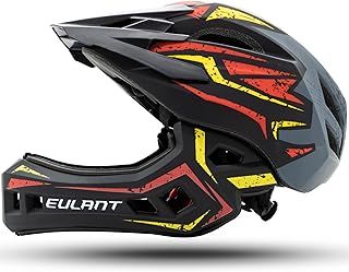 EULANT Bicycle Helmet with Chin Guard for Teenagers, Children's Full Face Helmet, BMX Helmets Boys, Downhill Helmet Girls,...