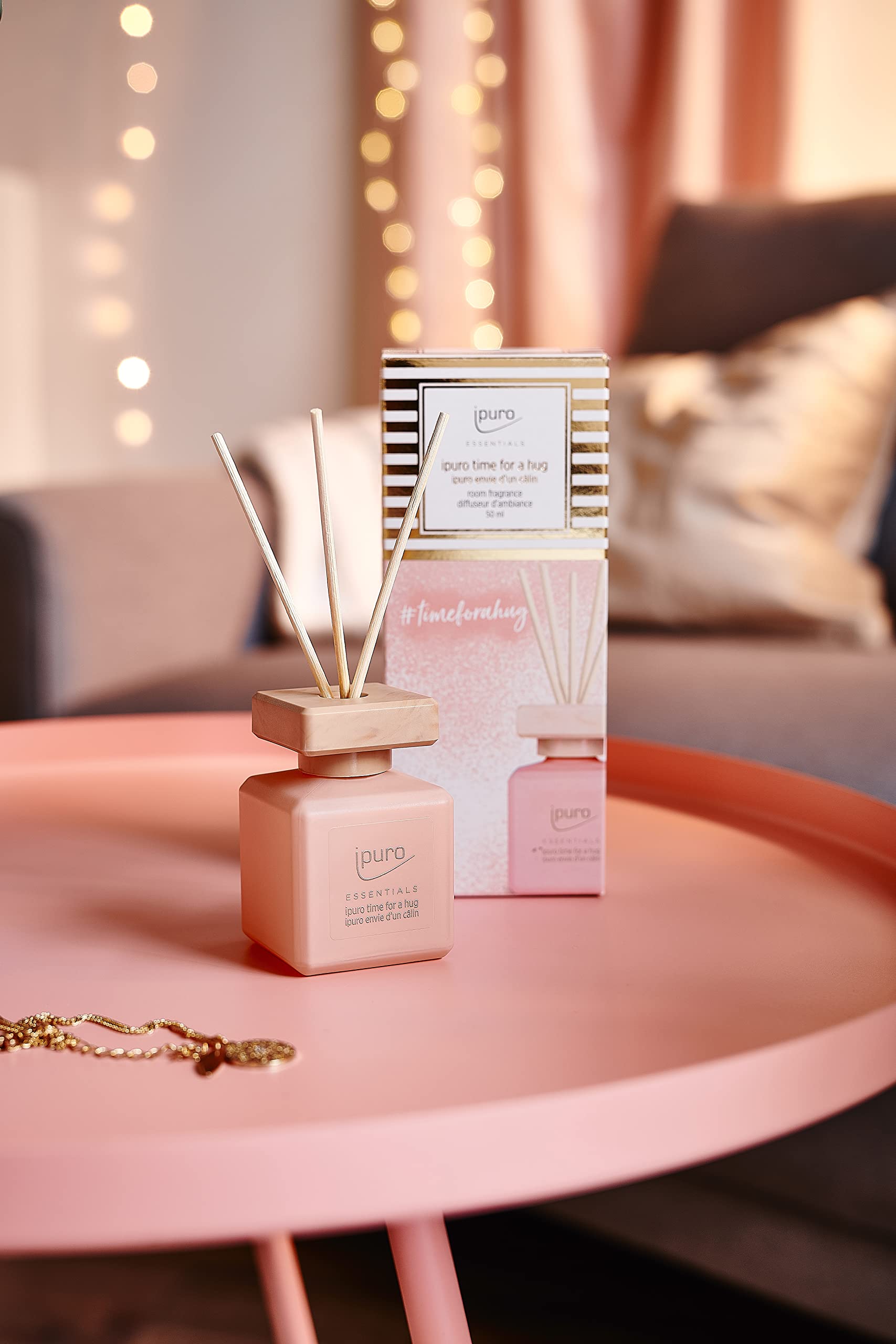 ipuro - Délicatesse ipuro time for a hug parfum d'ambiance - désodorisant pur avec notes de cookie vanille - désodorisant élégant dans l'appartement pour une expérience parfumée incomparable de 50 ml