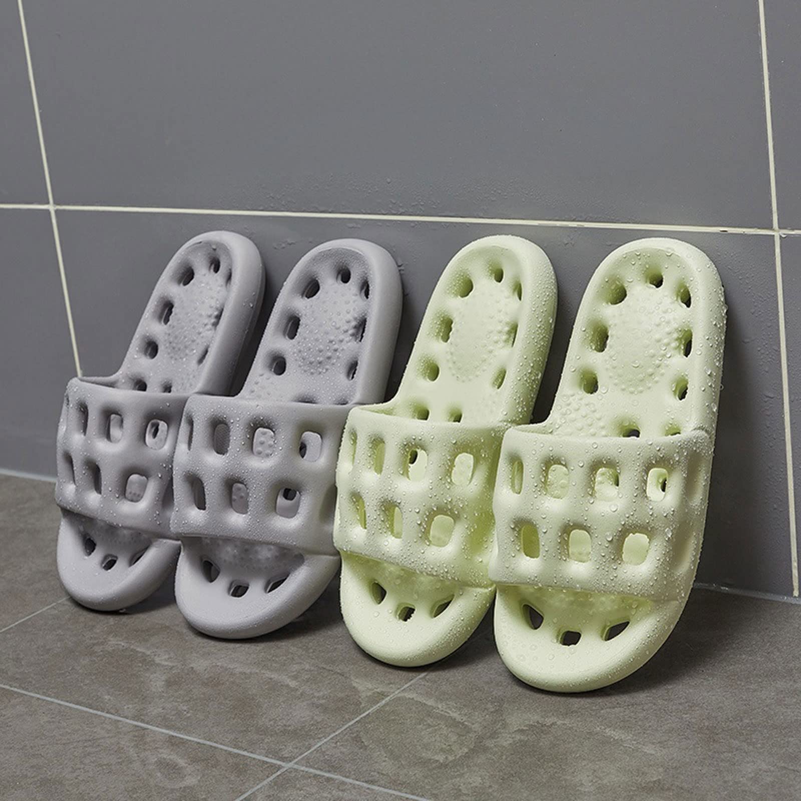 MMRTDJDR Sandalias para Hombre, Zapatillas para el hogar, Zapatos de Masaje, Chanclas Planas Antideslizantes para baño, Sandalias para Mujer, Chanclas de Verano para Hombre