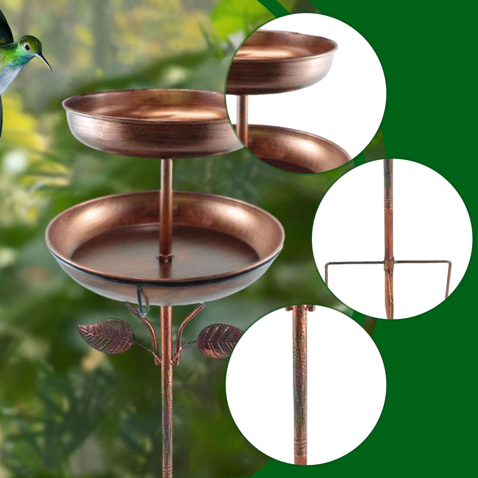 Comedero para Pájaros de Gran Capacidad, Ideal para Exteriores, para Lovers de, para Niños, Altura 85 Cm, Altura 85 Cm
