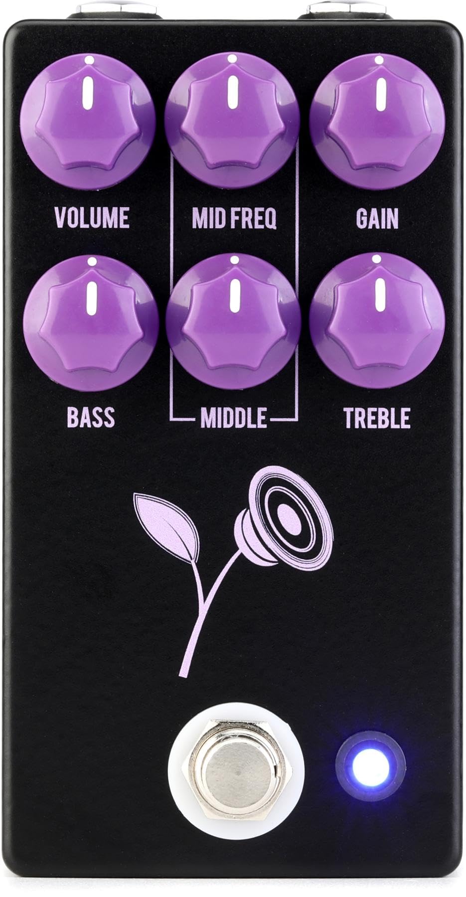 JHS Pedals Violet Distortion Pedal, Black