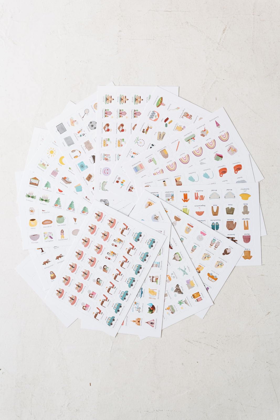 Routineplaner inkl. 175 Symbole (Regenbogen)
