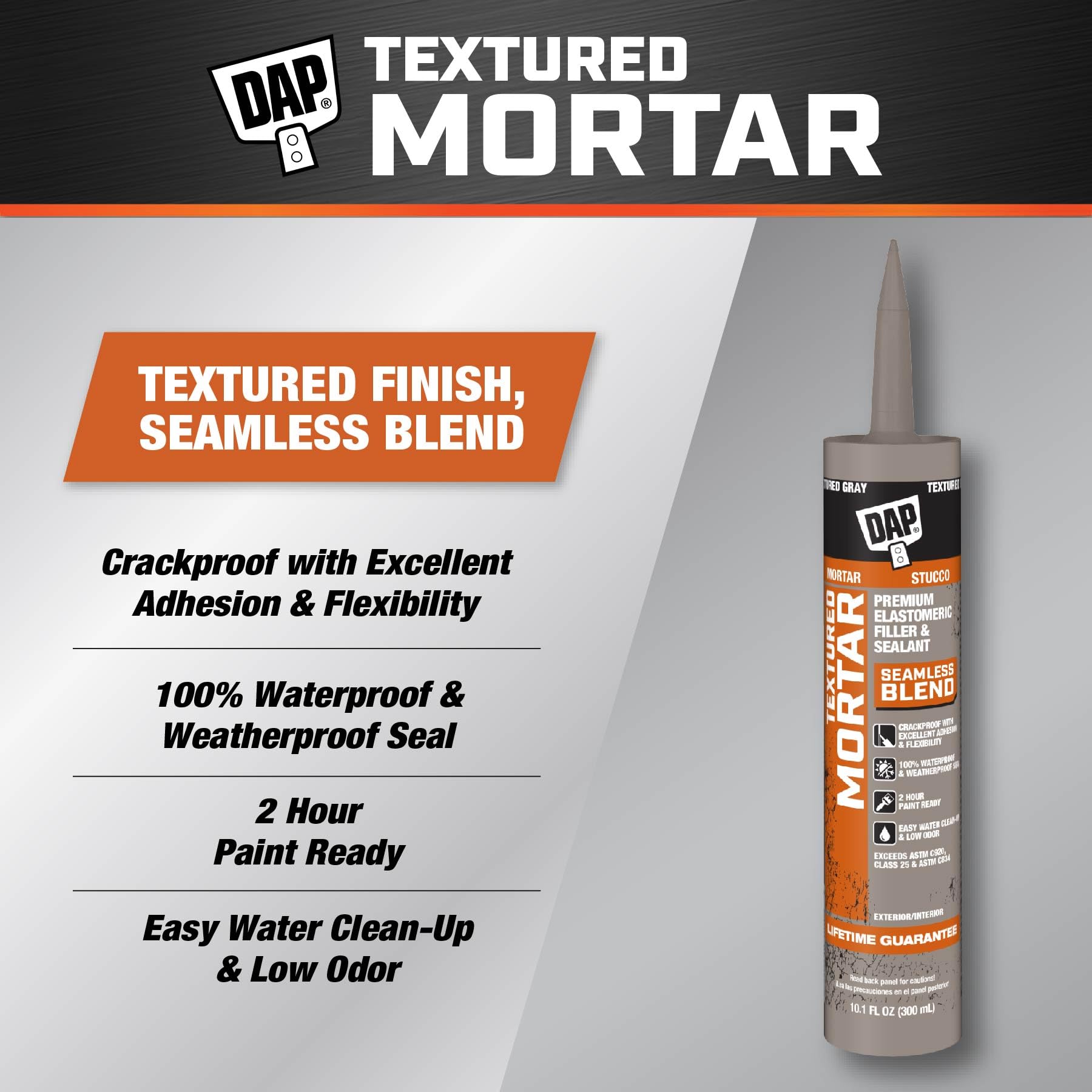 DAP Textured Mortar Premium Elastomeric Latex Filler & Sealant