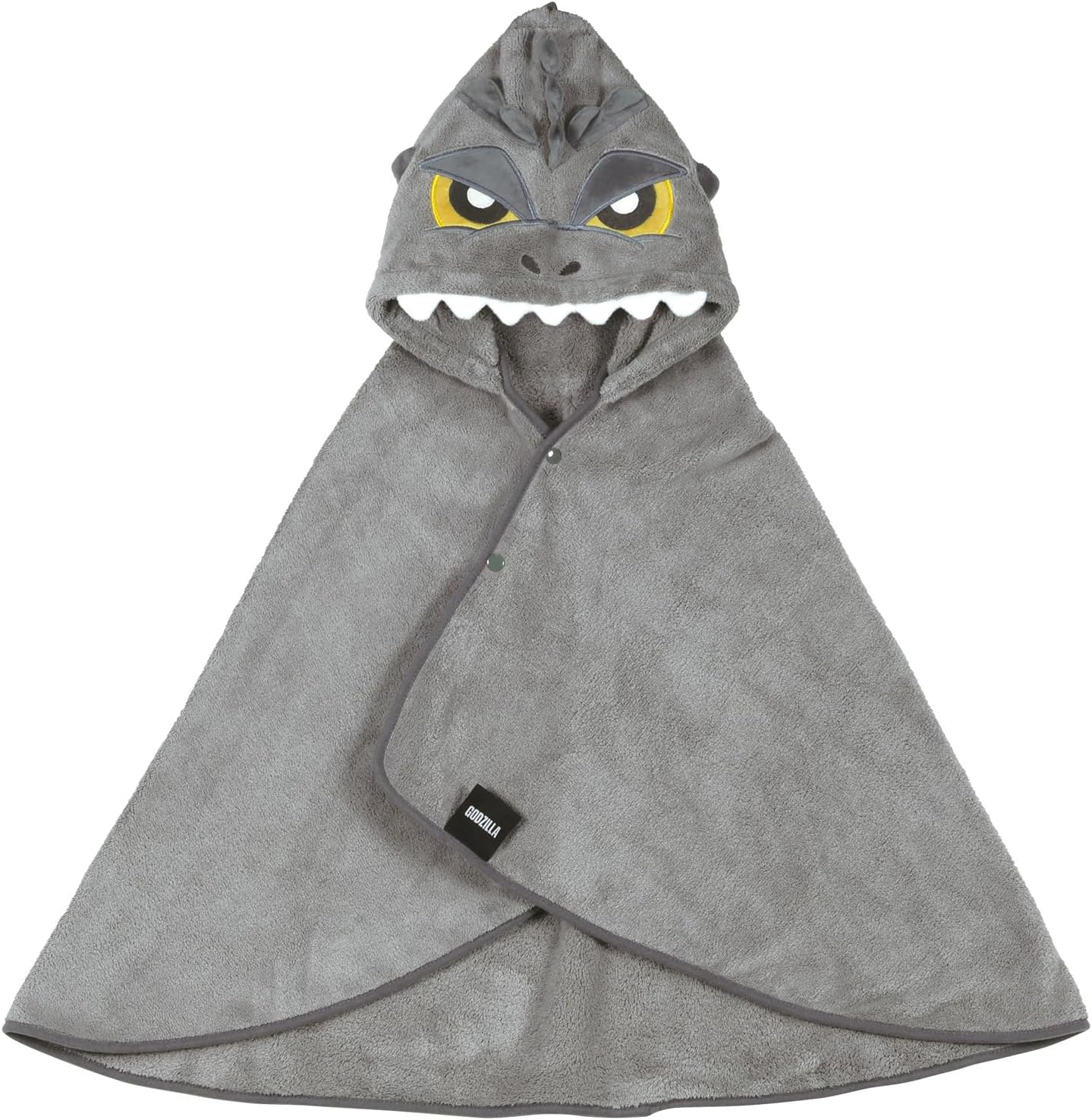 Skater BPO1-A Bath Poncho with Hood, Kids, Absorbent and Quick Drying, 42.5 x 36.2 inches (108 x 92 cm), Godzilla Boys