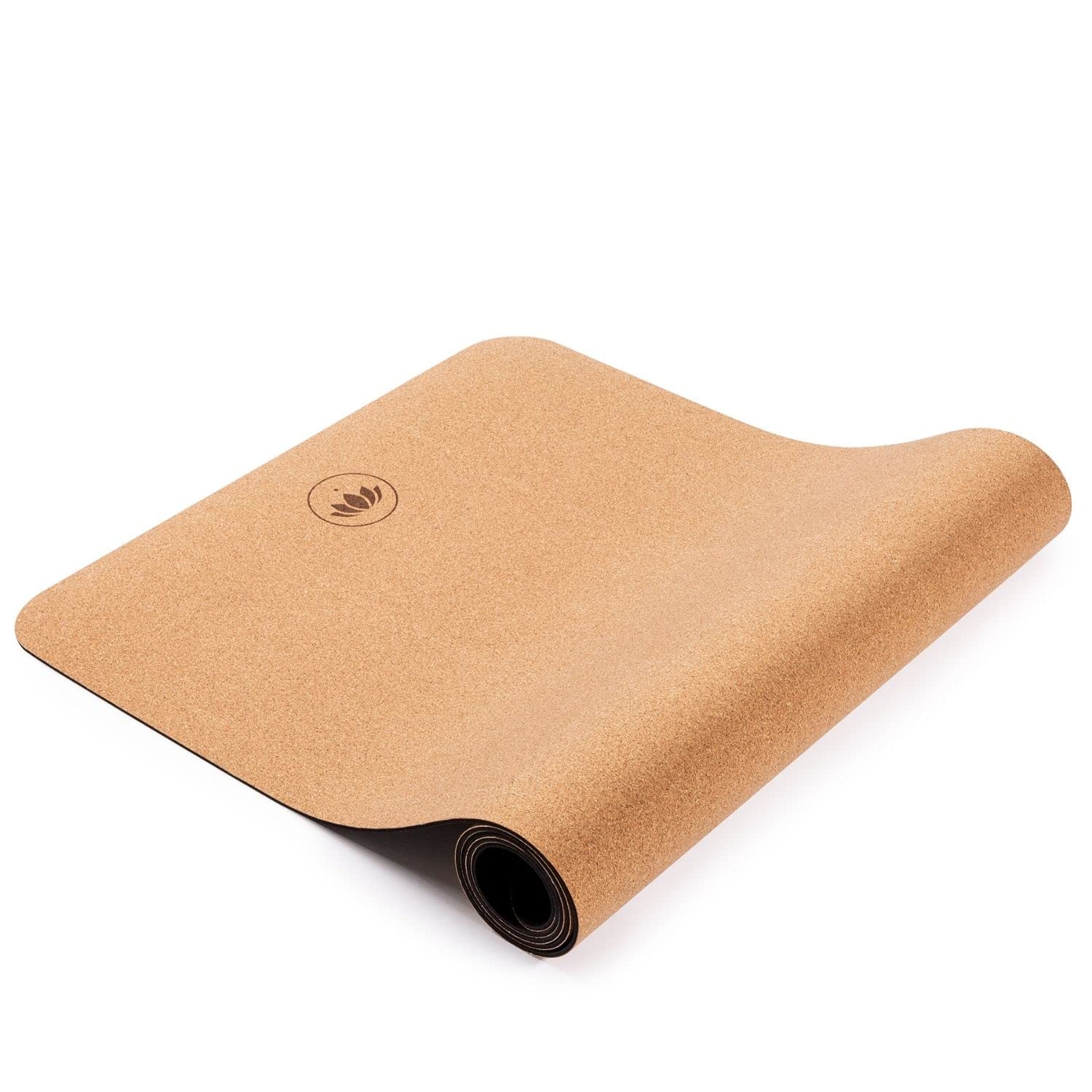Lotuscrafts Arise - Esterilla de yoga de corcho (superficie antideslizante a prueba de sudor, materiales 100% reciclables, esterilla de yoga de corcho natural y caucho natural, ideal para yoga