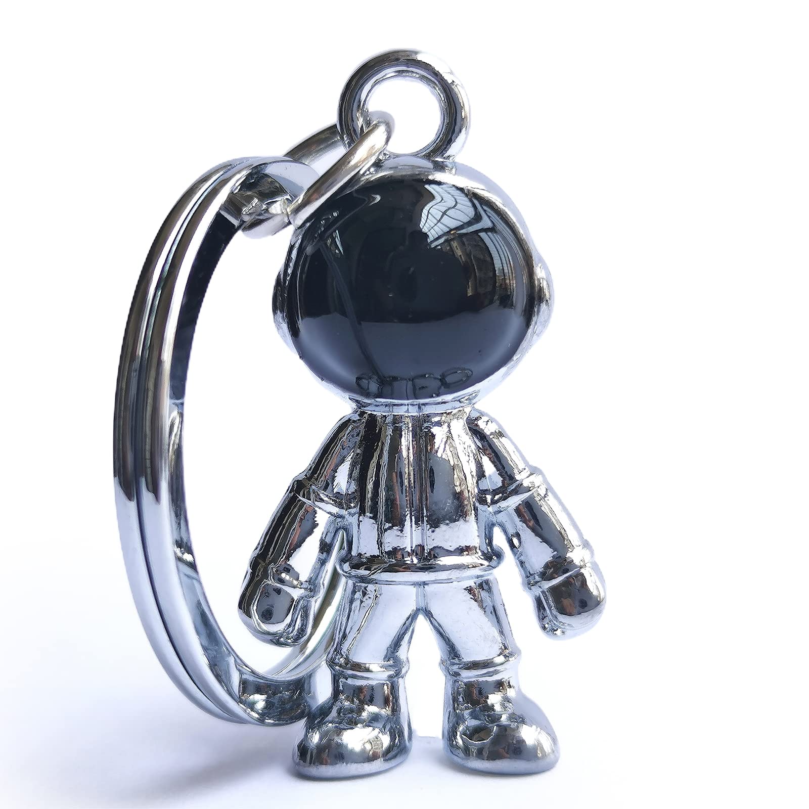 【TTQK】3D astronaut keychain, creative astronaut car key chain, office, backpack, wallet charm,pursuit of taste and personality, light luxury high-end key chain.