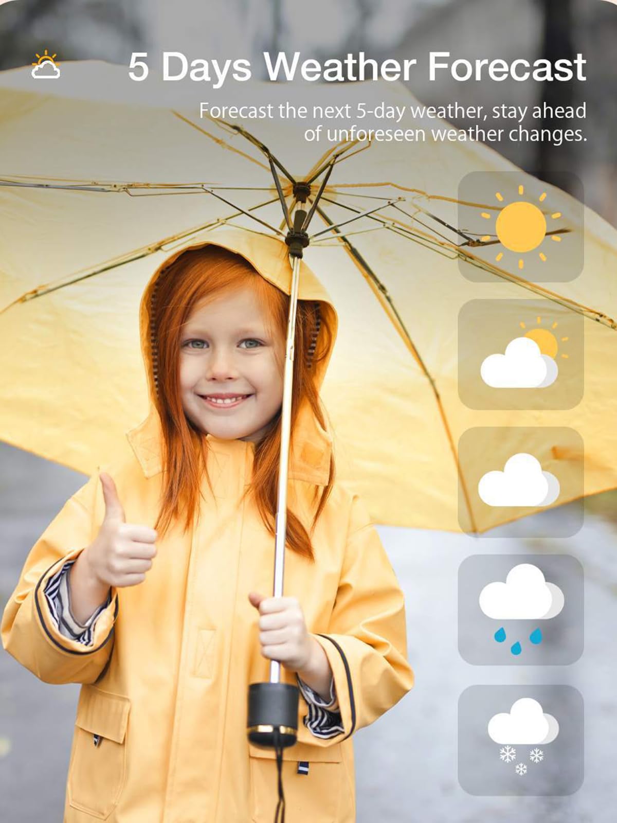 Tuya WiFi Smart Weather Station z pilotem SmartLife APP i czujnikami, miernikiem temperatury i wilgotności wewnątrz i na zewnątrz, budzikiem z funkcją drzemki/prognozą pogody, czar