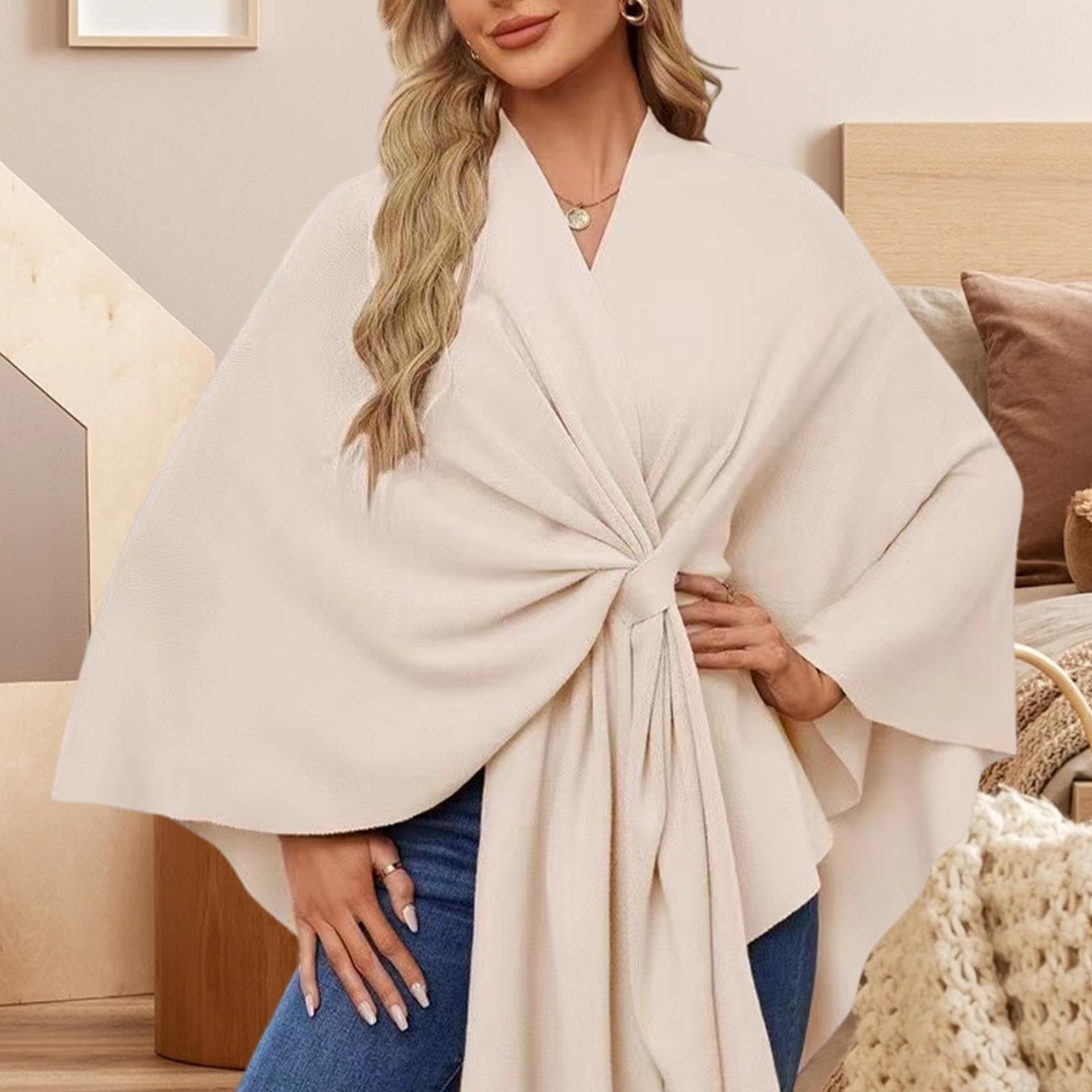 Damski szal, kardigan z otwartym przodem, elegancki szal peleryna, szal owijany, ponczo kardigan, szal do sukni wieczorowej, stylowy kardigan szale, wszechstronne modne chusty, przytulne