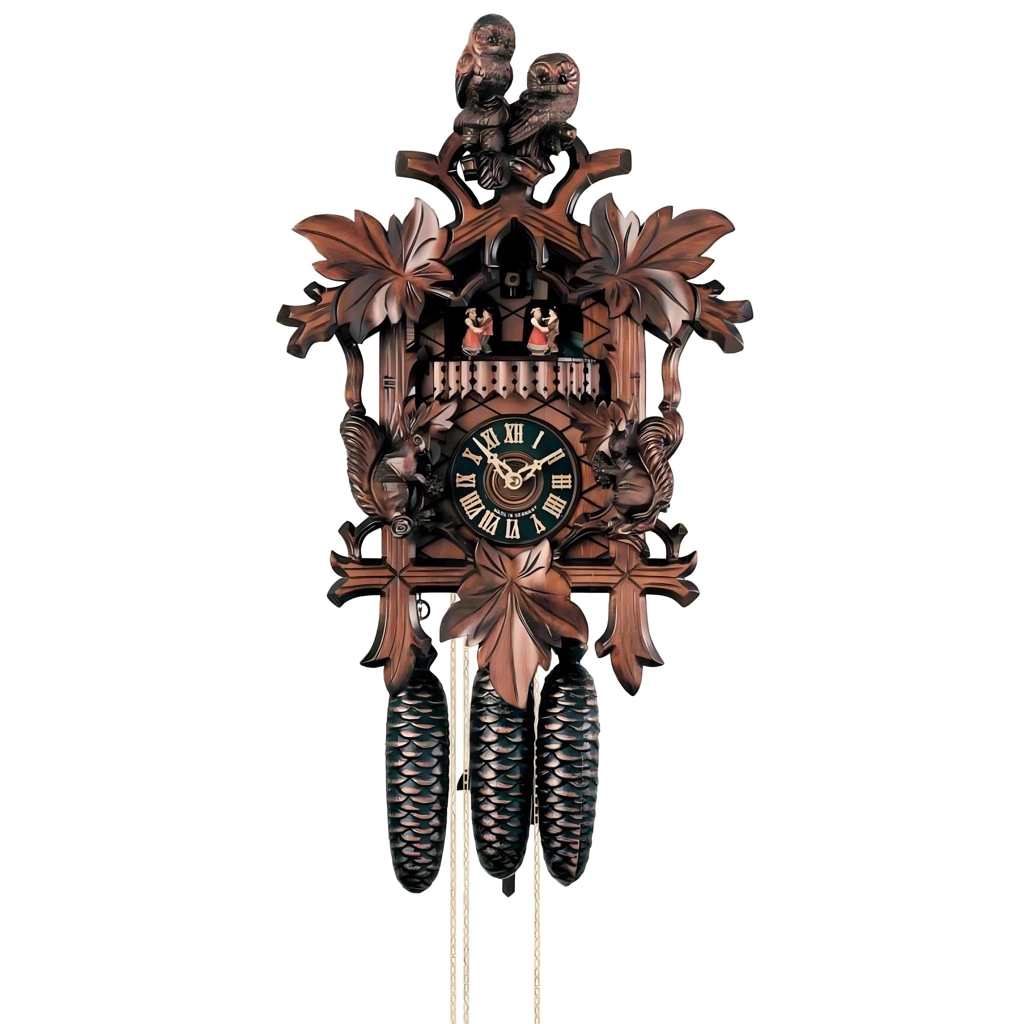 Relojes de cuco del bosque negro precio | Pintado a mano en Val Gardena | Artículo Religioso