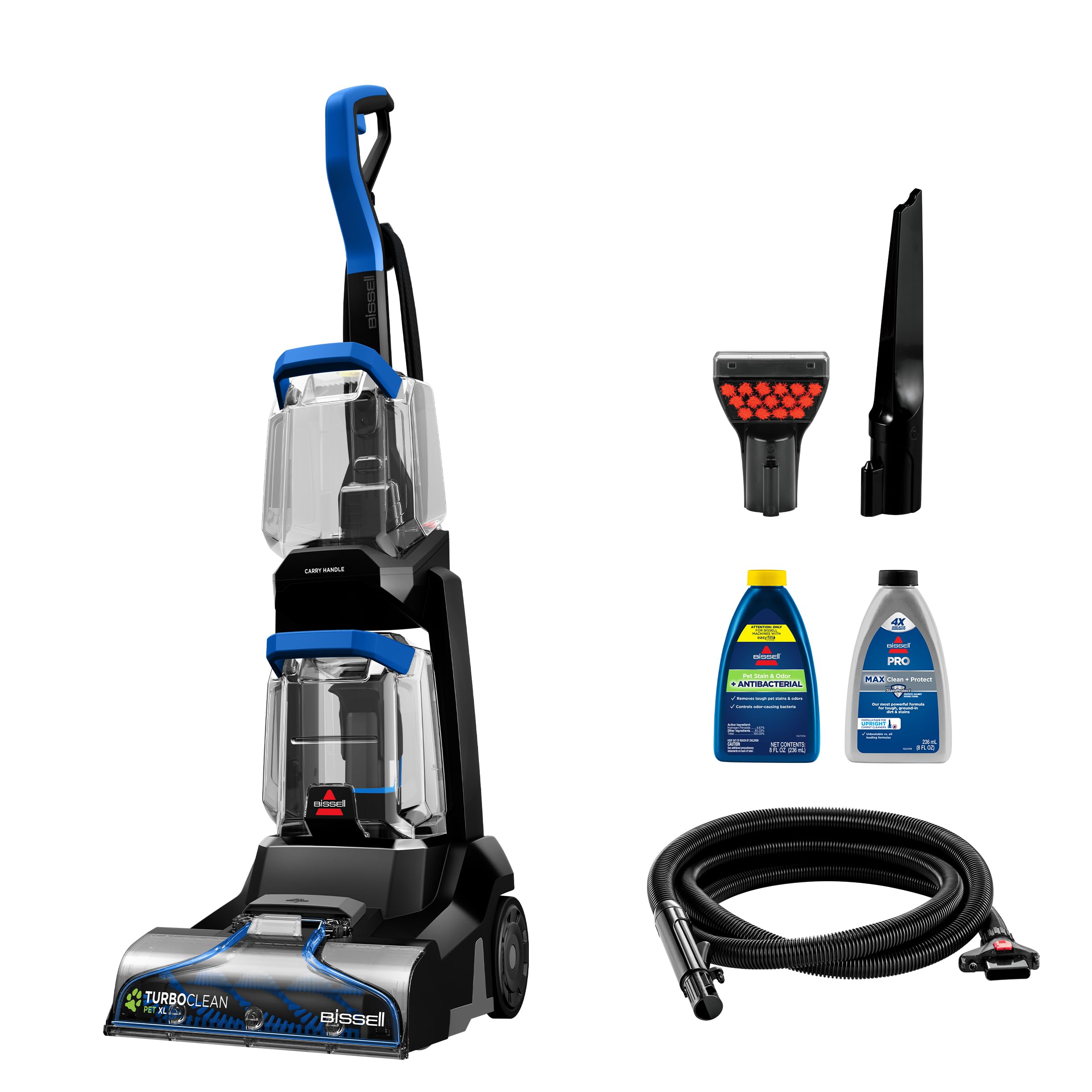 BISSELL TurboClean Pet XL Upright Carpet Cleaner, Upholstery Tough Stain Tool & Formula included, 3746BISSELL TurboClean Pet XL Upright Carpet Cleaner, U…
