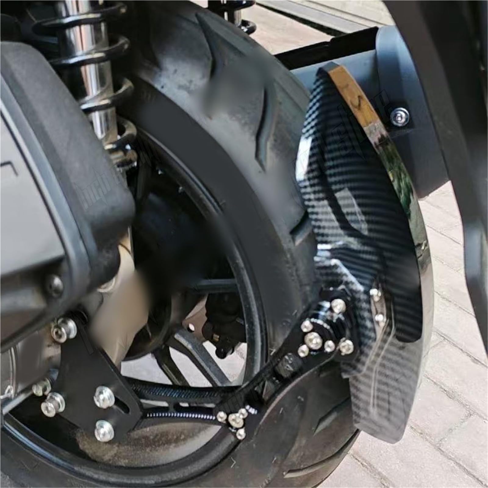 Per QJMoto MTX125 125MTX MTX 125 Parafango Posteriore In Alluminio Moto Parafanghi Stampati In Fibra Di Carbonio