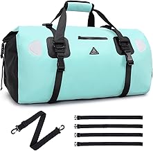 Haimont Waterproof Duffel Bag Roll-top Dry Duffel Bag with Quick-fixed Straps for Motorcycling, Rafting, Boating, SUP, Kayaking, Travel, 50L/70L