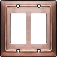 Vista 11 de Monarch Abode Placa de pared basculante de 4 segmentos, placa de pared decorativa para interruptor de metal, placa decorativa para interruptor