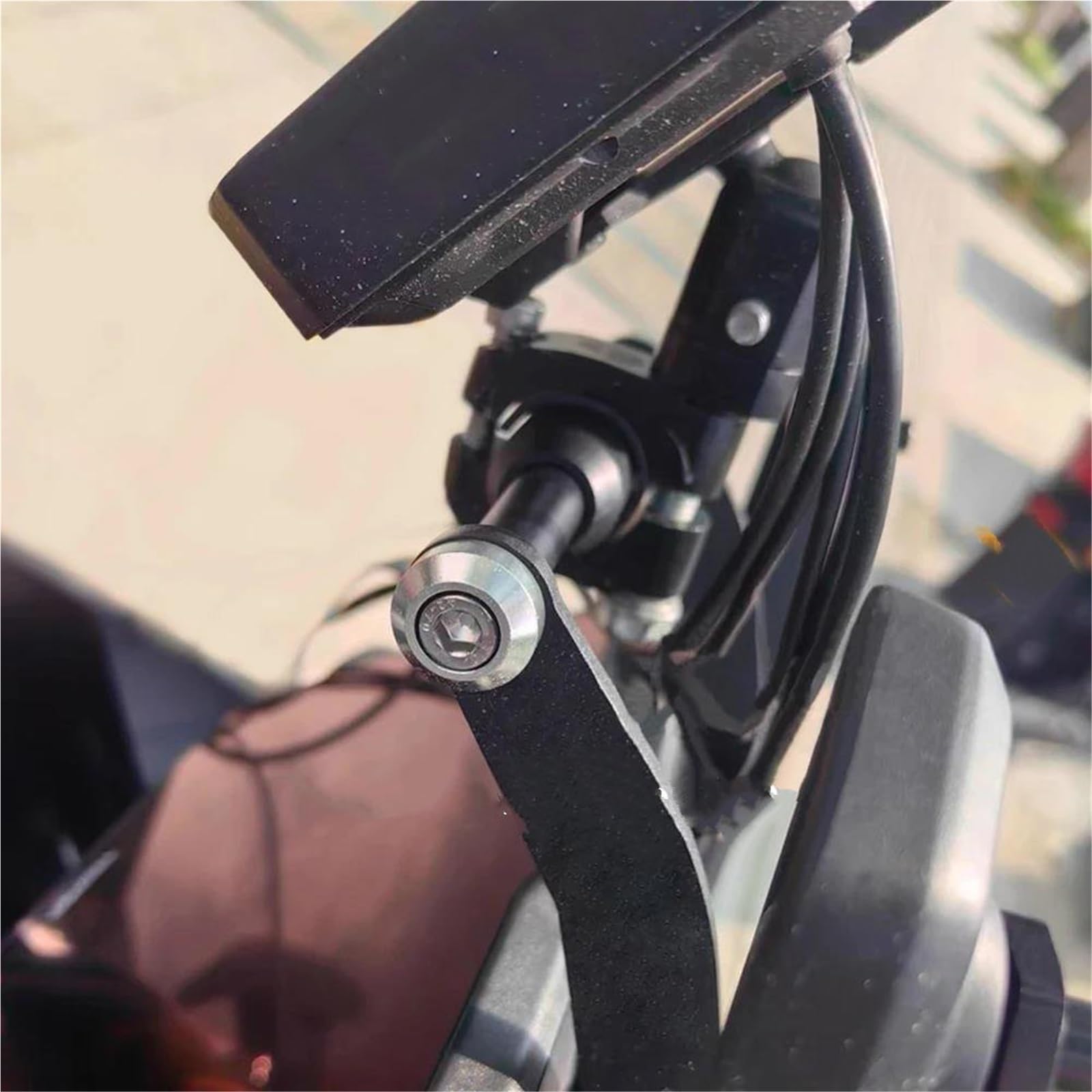 Genérico Soporte De Navegación Motocicleta para Tiger 900 GT/Pro/GT Rally Pro 2024-2026, Extensión para Manillar Teléfono Móvil Golpes Teléfono Soporte Placa(Oro)