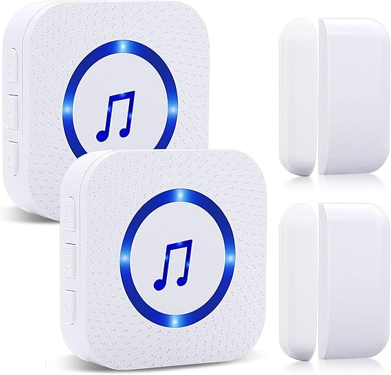 Door Chime,SanJie Wireless Door Sensor Chime with 1000ft Range 55