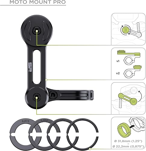 Miniatura 5 de SP Connect Soporte universal para manillar para teléfonos de 2.283-3.346 in, color negro