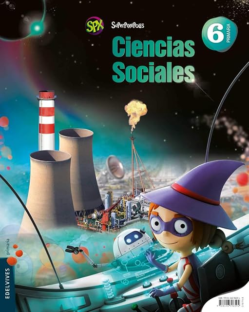 Portada de Ciencias Sociales 6º Educacion Primaria Proyecto Superpixépolis