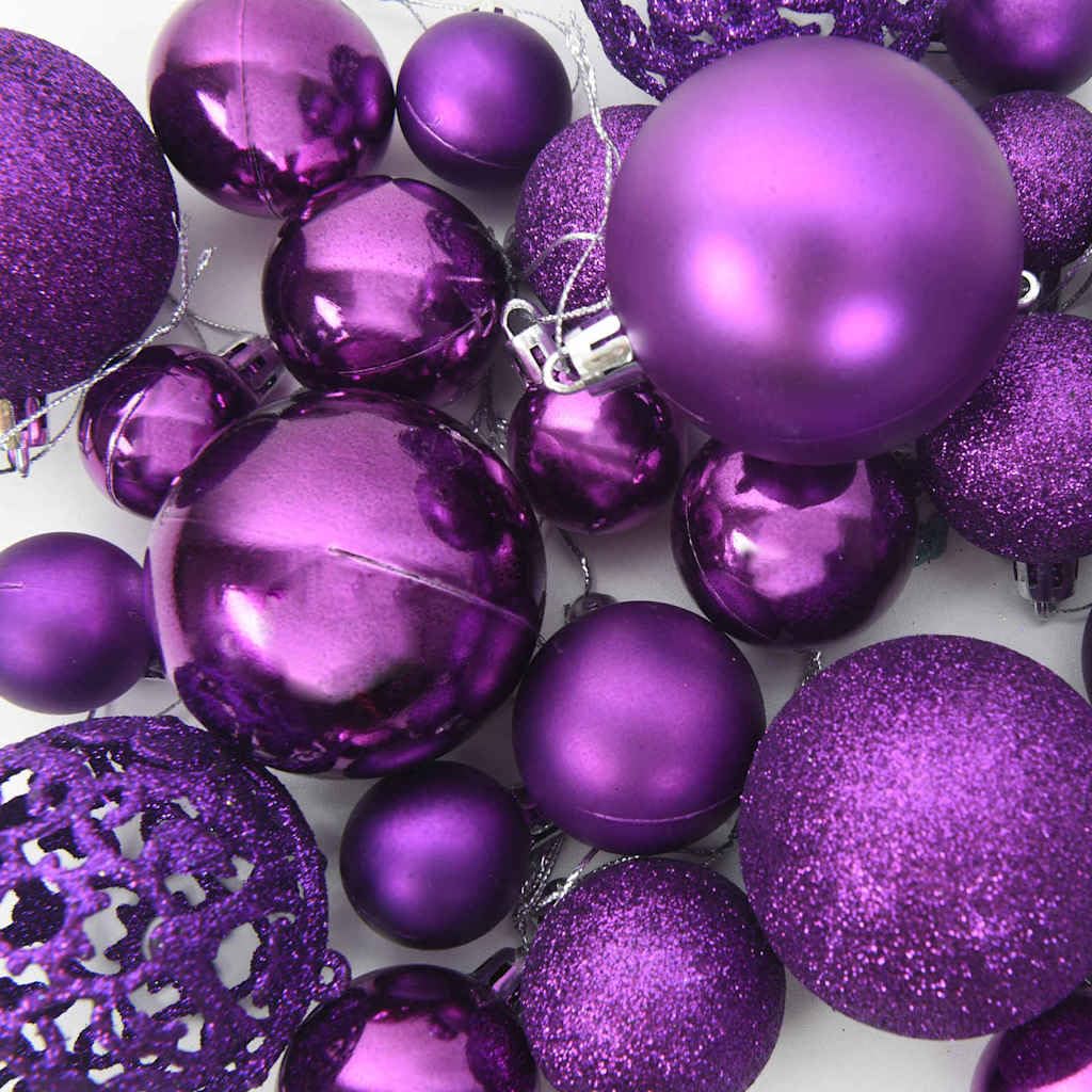 Árbol de Navidad artificial de 210 cm con luces LED preiluminadas, juego de bolas, verde, material PET, 300 puntas, alimentación USB, incluye soporte y punta, para interiores