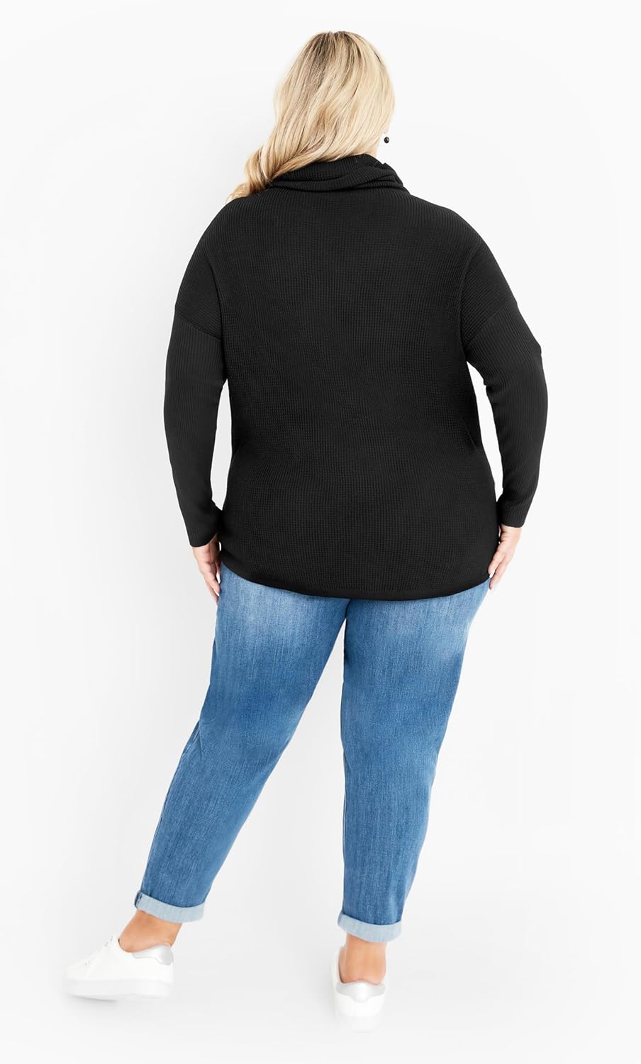 Avenue Women's Plus Size Ash Turtleneck Close Fit Sweater - Image 4