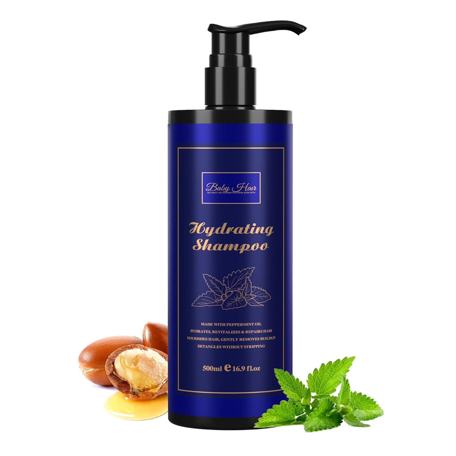 Baby Hair Hydrating Revitalizing Shampoo – Moisture-Rich, Nourishing Cleanse for Soft, Healthy-Looking Hair, 16.9 fl oz