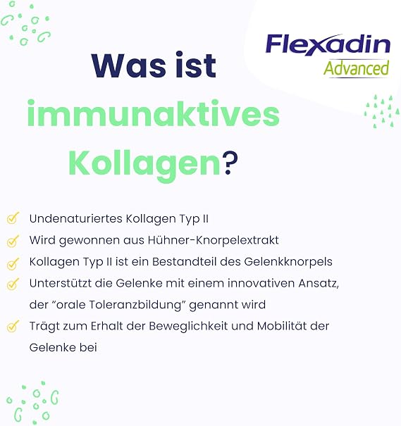 FLEXADIN Advanced® Hund |Innovativer Ansatz für die Gelenkgesundheit undenaturiertes Kollagen Typ II – 60 Gelenkleckerli