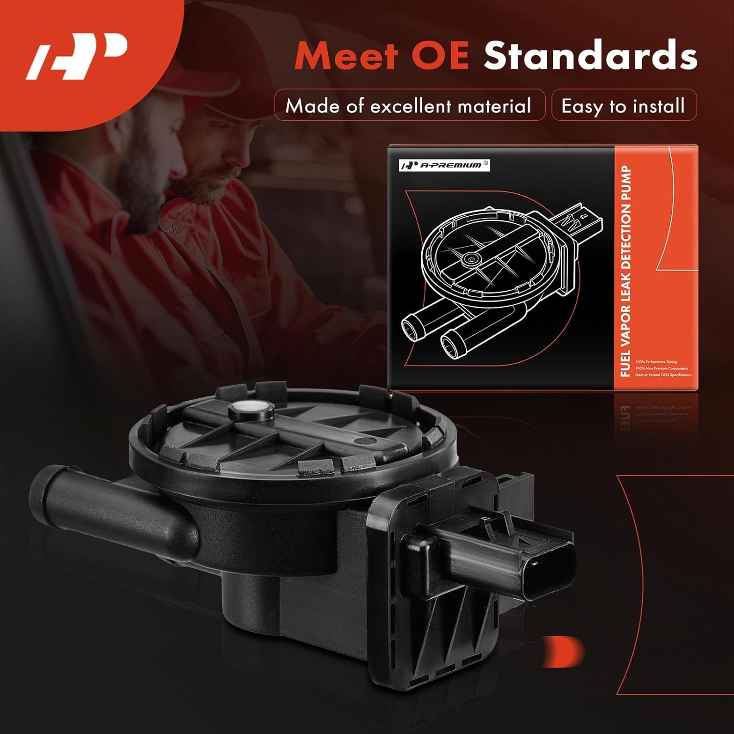 A-Premium Fuel Vapor Leak Detection Pump Compatible with Jeep Wrangler, Liberty & Dodge Grand Caravan, Ram 1500, Charger, Durango & Chrysler Town & Country, 300, Pacifica