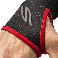 Vista 8 de Social Paintball SMPL - Almohadillas de protección para brazo y codo, color negro y rojo