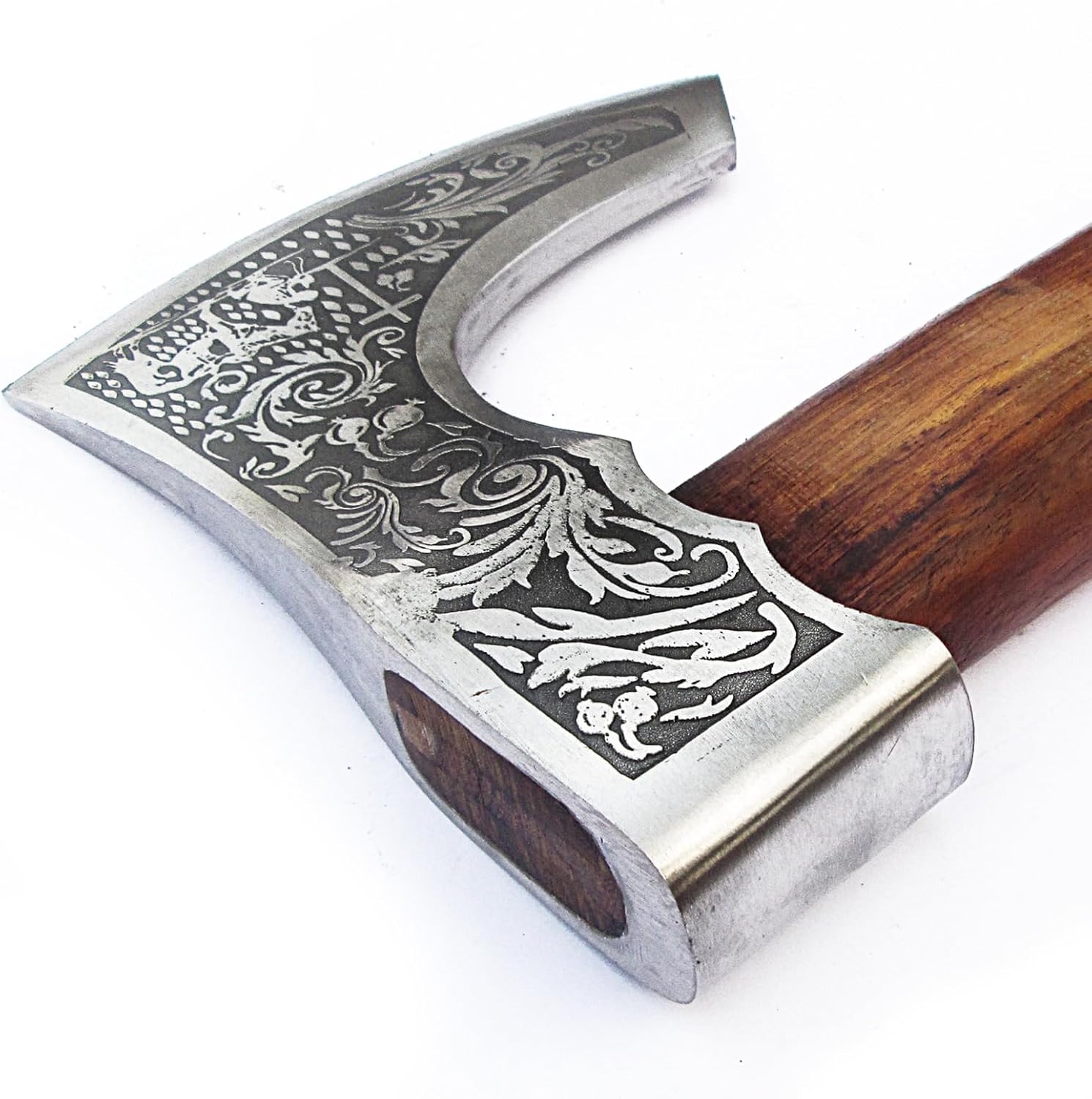 Custom Handmade Viking Hatchet Axe Carbon Steel Bearded Axe - Camping Axes - Tomahawk Battle Axe - Estwing Ax - Axe with Leather Sheath - Ideal Gift for Men, Birthday for Him (9875)
