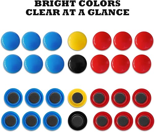 Miniatura 5 de LEAP Imanes de fútbol para 27 fotos para pizarra magnética para 2 equipos de portería deportiva para portapapeles magnéticos, tablero de entrenador