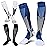 ZFiSt 3 Pair Sport Compression Socks Men Women, Compression Stocking Nurse Socks for Edema Travel