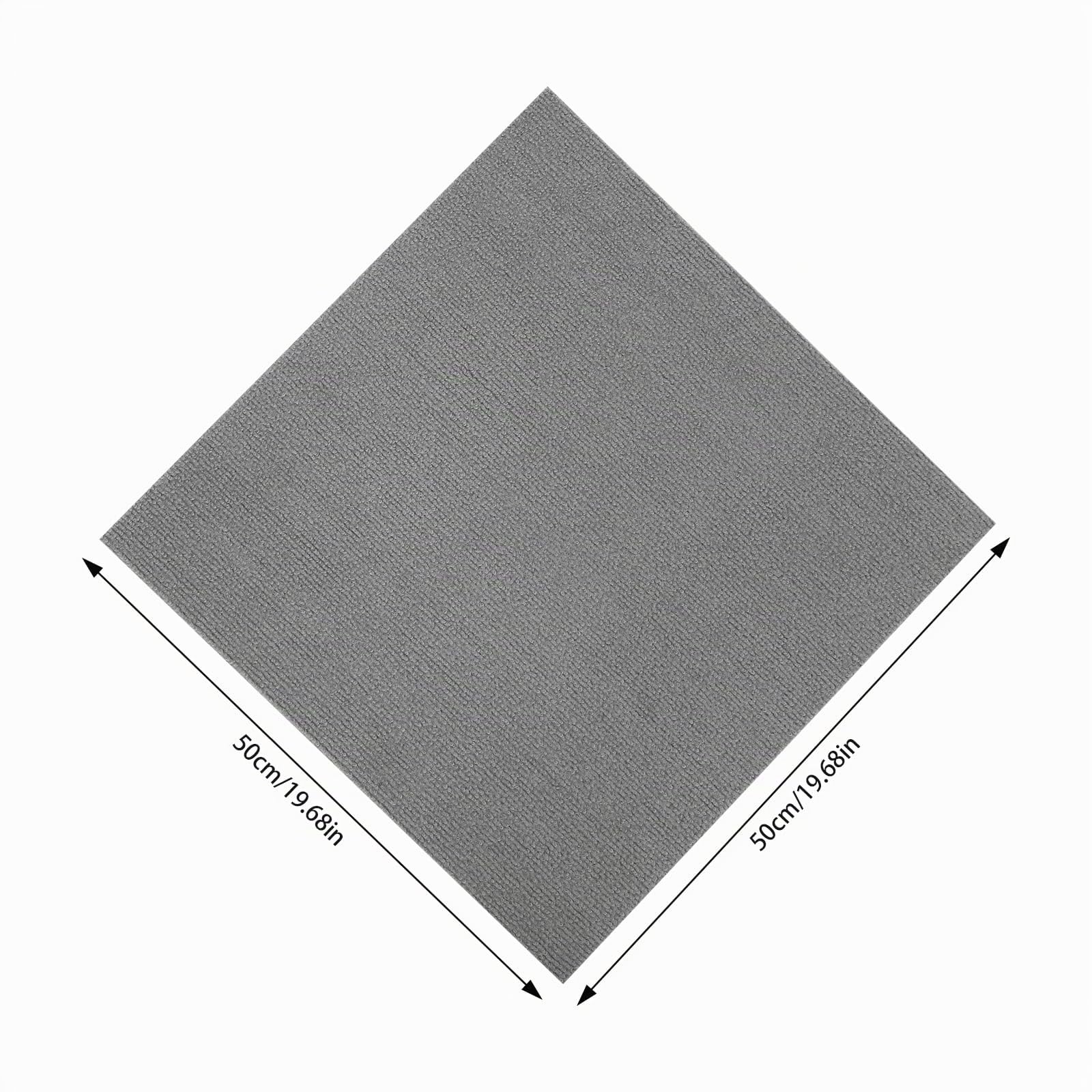 20 Stück 50x50cm Quadratischer Teppich Selbstklebender Bodenteppich Adsorptionstyp Polyester Hellgrau 5mm Dicke für Wohnzimmer Flur Spielzimmer Büro Hotel und mehr
